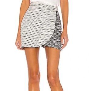 Alice and Olivia Lennon Side Zip Mini Skirt Size 8